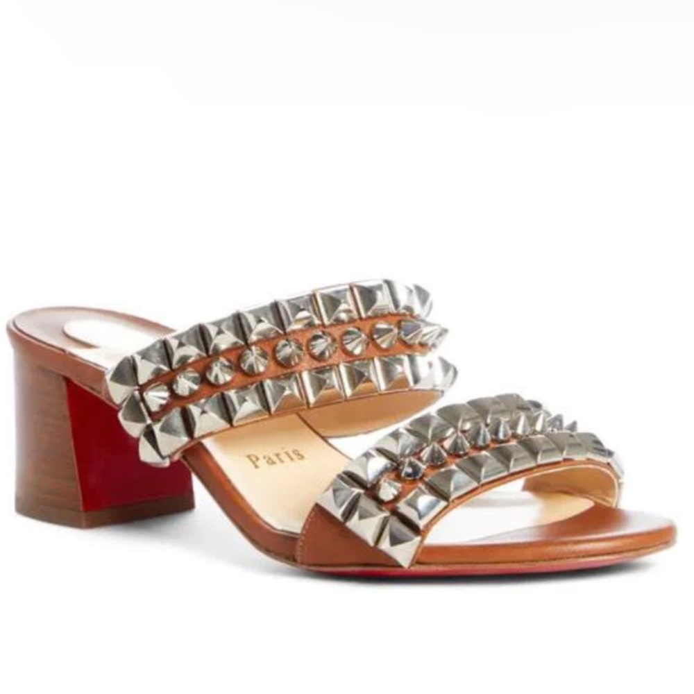 Christian Louboutin
Tina Goes Mad 55 Leather Red Sole Sandals